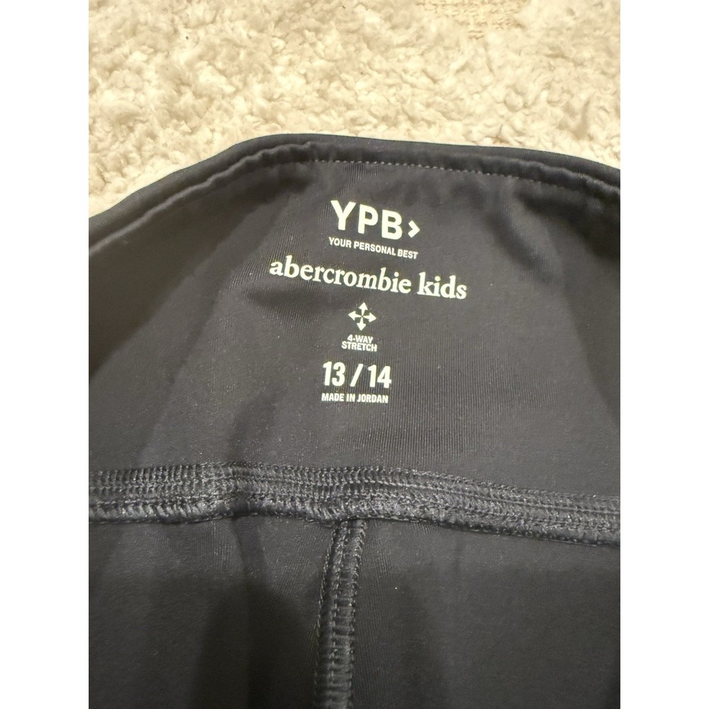 Abercrombie Kids YPB Black Flare Leggings Size 13/14 Buttery Soft Worn Once - Picture 3 of 5